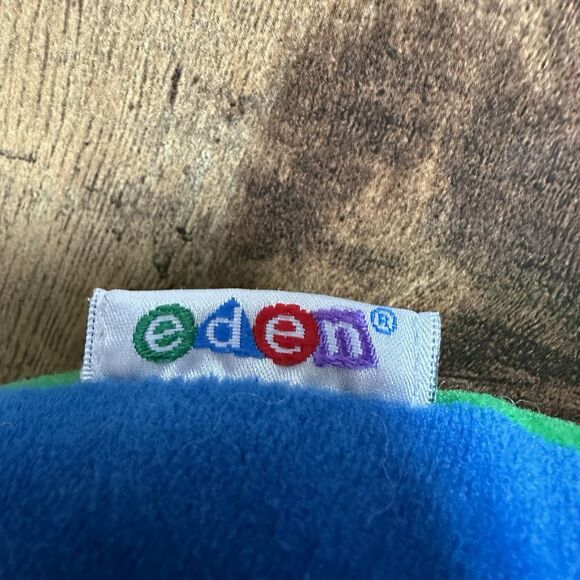 VINTAGE Eden Lizard Plush Red Blue Interactive Kids Pets Squeak Noise Stuffed - Picture 8 of 12